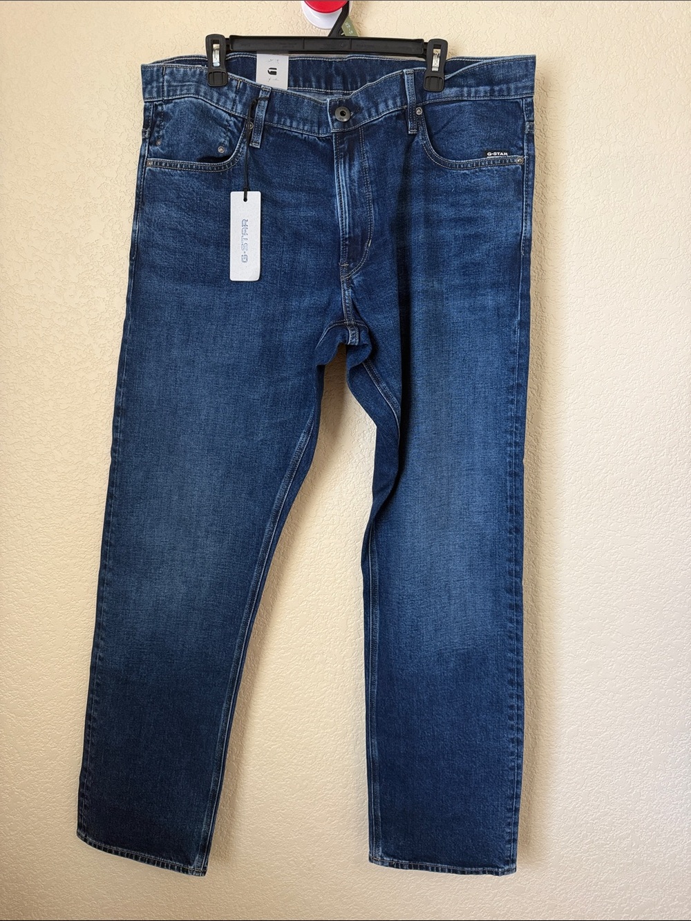 G-Star Men’s Straight Jeans - Dark Blue Size 38 NWT